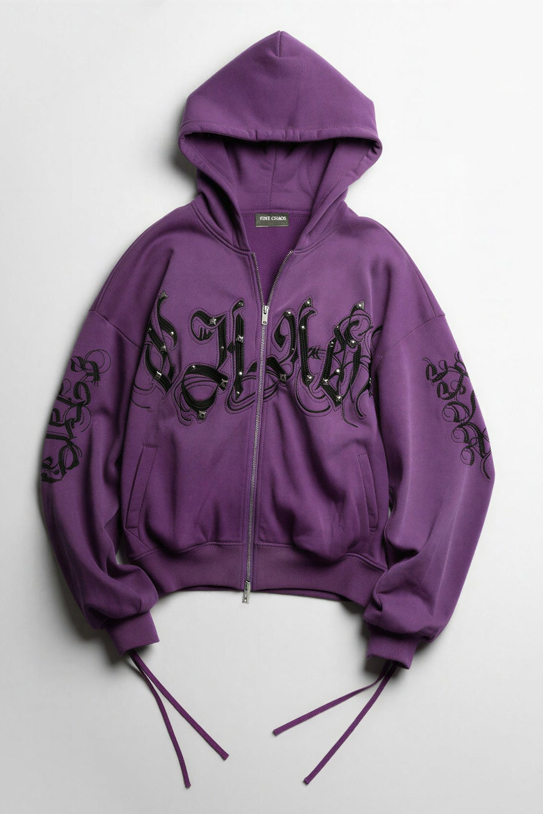 Washed Chaos Hoodie - Purple
