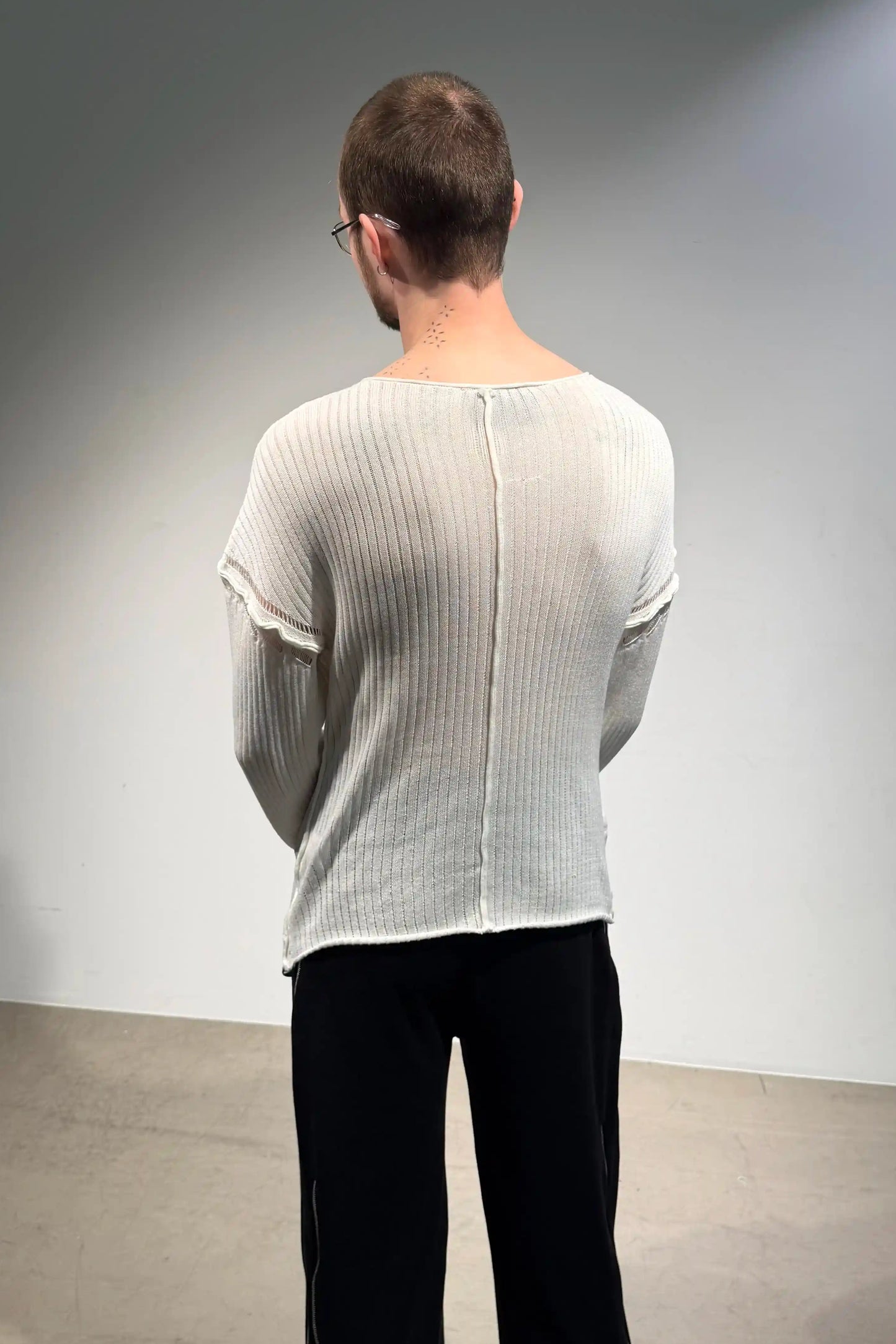 Lamb's Knitted Longsleeve - White