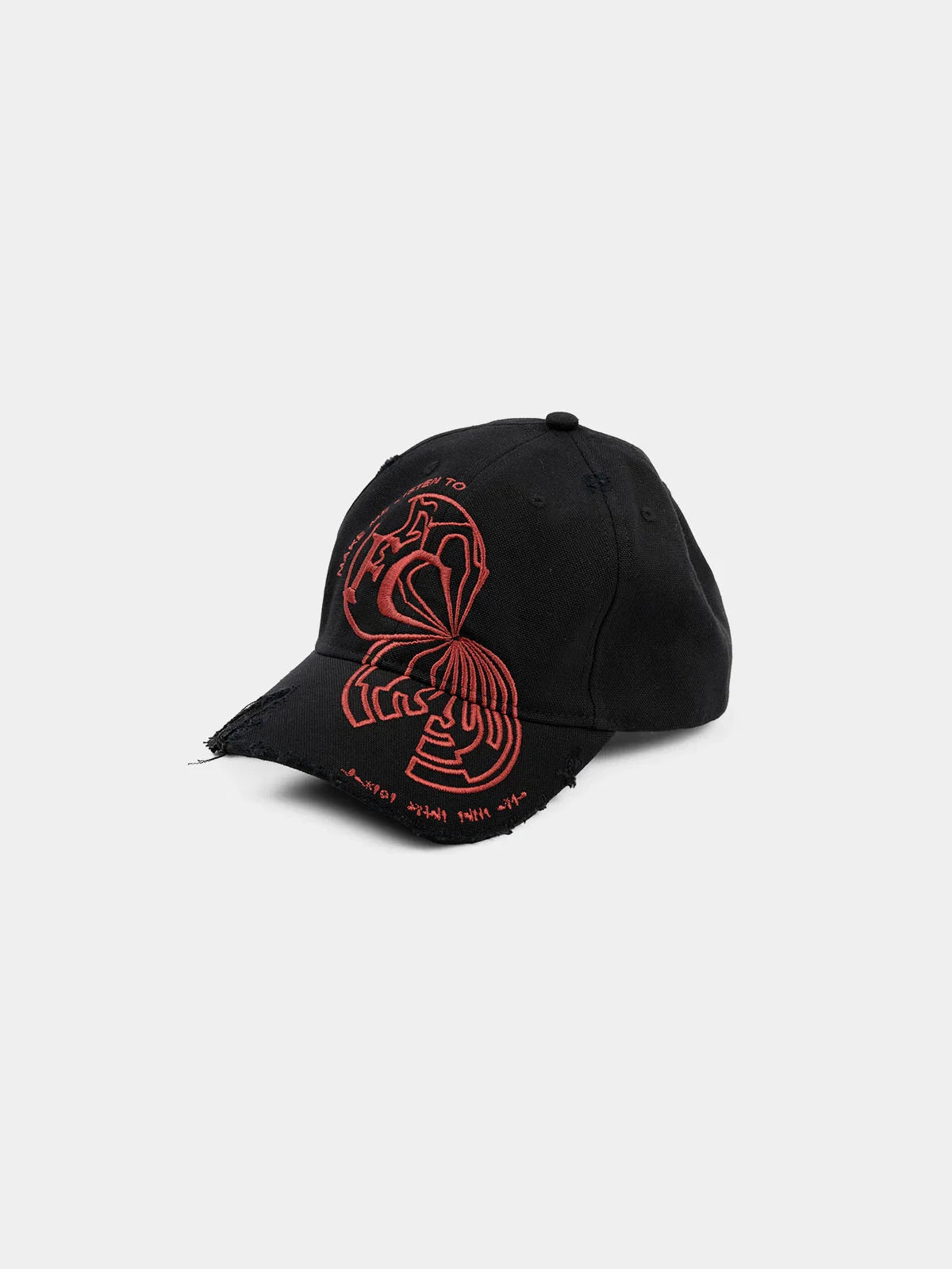 Fusion Denim Cap - Black/Red