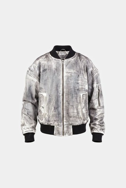Born Extinct Waxed Bomber Jacket