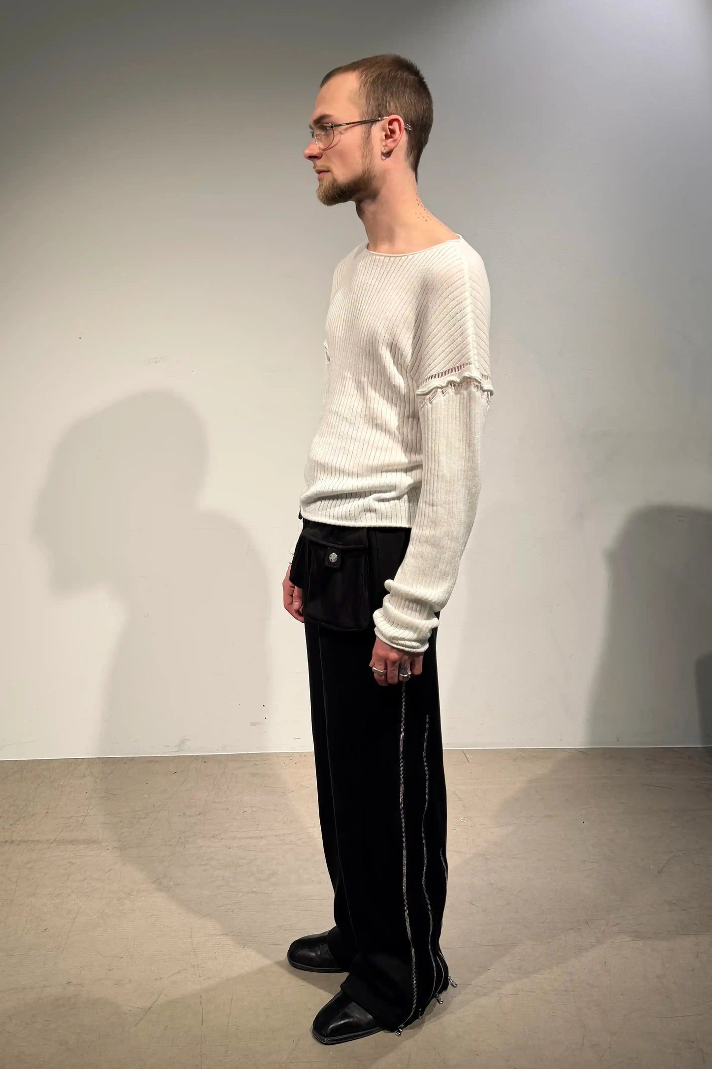 Lamb's Knitted Longsleeve - White
